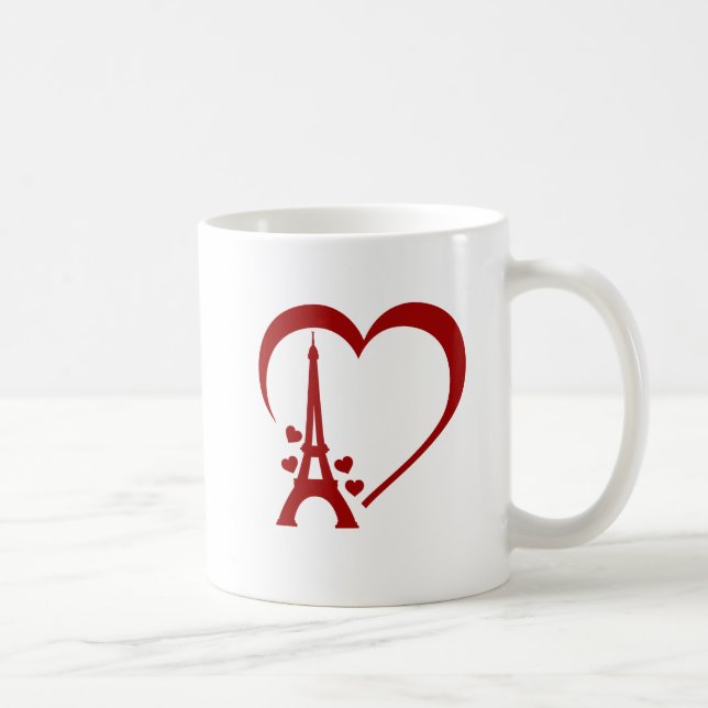 I Kärlek Paris, Romantic Travel-Inspired Paris Kaffemugg (Höger)