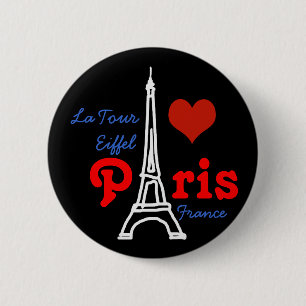 I kärlek Paris, romantisk Eiffel. Knapp