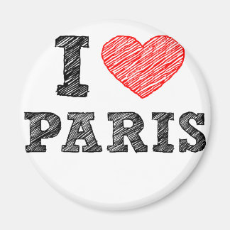 I Kärlek Paris Sketch Magnet