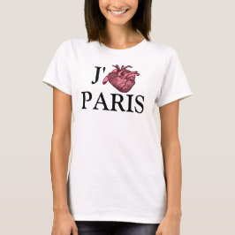 I Kärlek Paris skjorta med anatomiskt korrekt hjär T Shirt