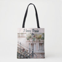 I Kärlek Paris Street Scene Tote