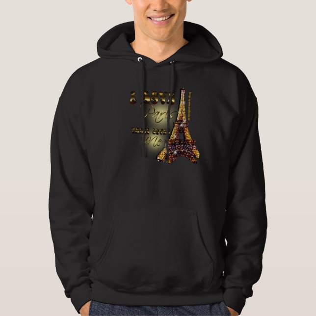 I Kärlek Paris - Sweat Shirt, Hoodie (Framsida)