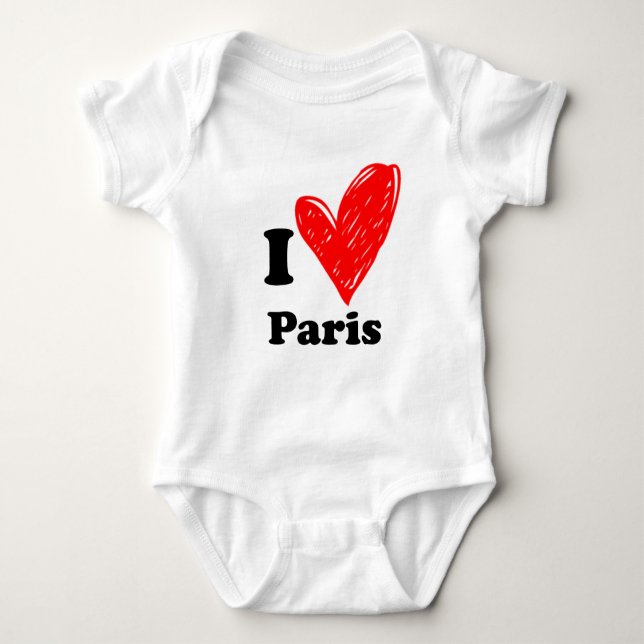 I kärlek Paris T Shirt (Framsida)