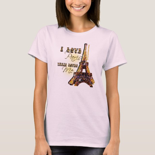 I Kärlek Paris - T-Shirt (Framsida)