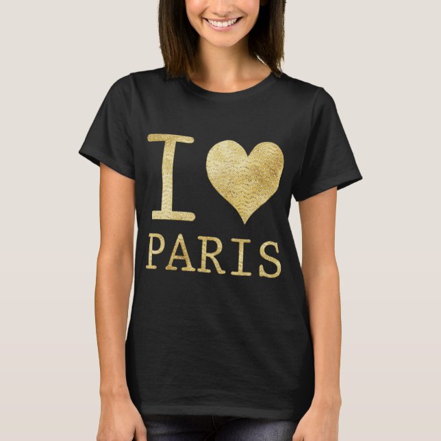 I Kärlek Paris T Shirt (Framsida)