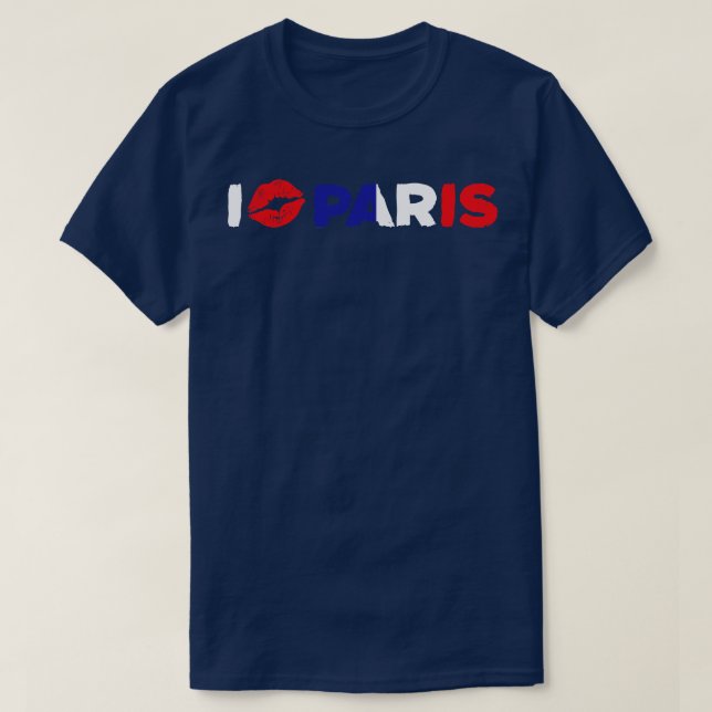 I Kärlek Paris T Shirt (Design framsida)