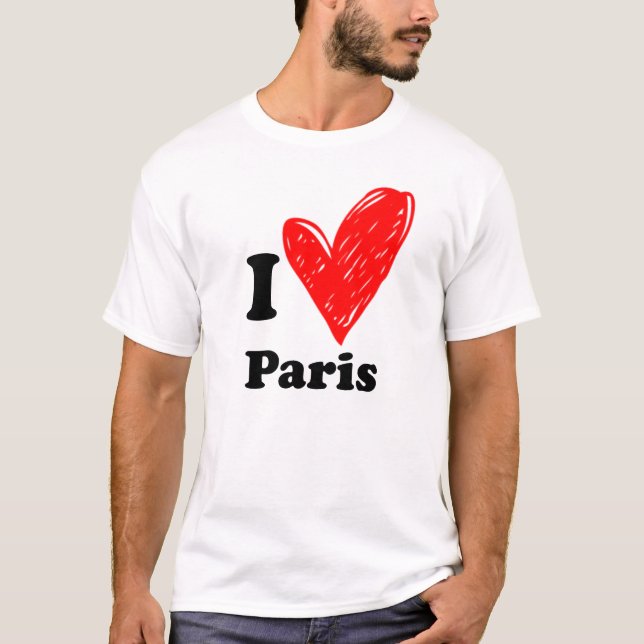 I kärlek Paris T Shirt (Framsida)