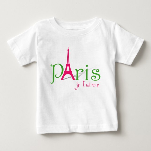 I kärlek Paris Tee Shirt (Framsida)