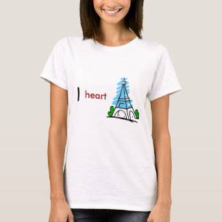 I kärlek Paris Tee Shirt
