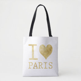 I Kärlek Paris Tote Bag Tygkasse