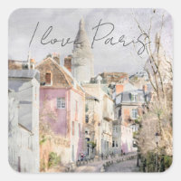 I Kärlek Paris Village Street scen