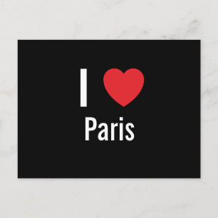 I kärlek Paris Vykort