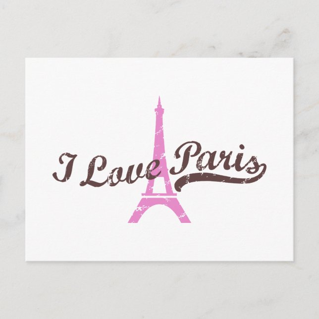 I Kärlek Paris Vykort (Framsida)