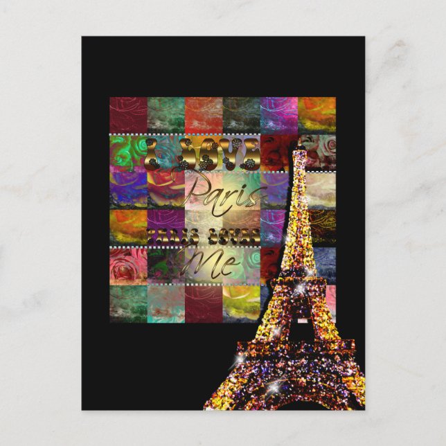 I Kärlek Paris - vykort (Framsida)