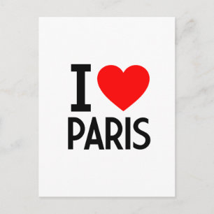 I Kärlek Paris Vykort