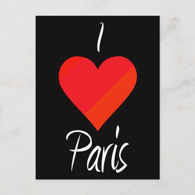 I Kärlek Paris Vykort (Framsida)