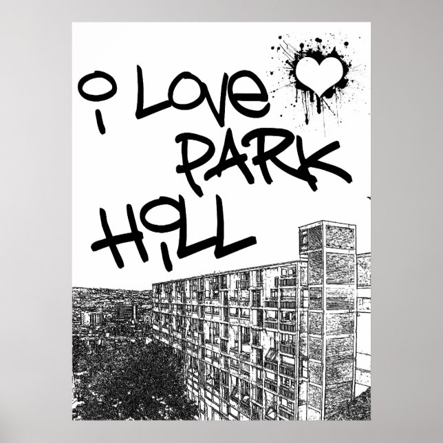 I Kärlek Park Backe Poster (Framsidan)