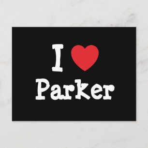 I kärlek Parker anpassningsbar personlig Vykort