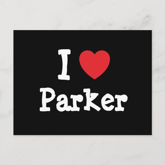 I kärlek Parker anpassningsbar  personlig Vykort (Framsida)