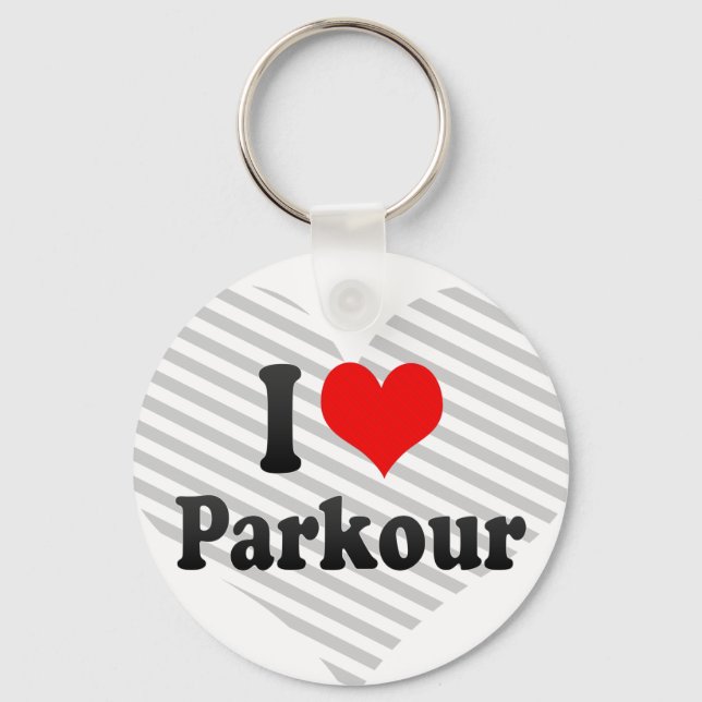 I kärlek Parkour Nyckelring (Framsida)