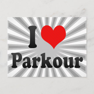 I kärlek Parkour Vykort