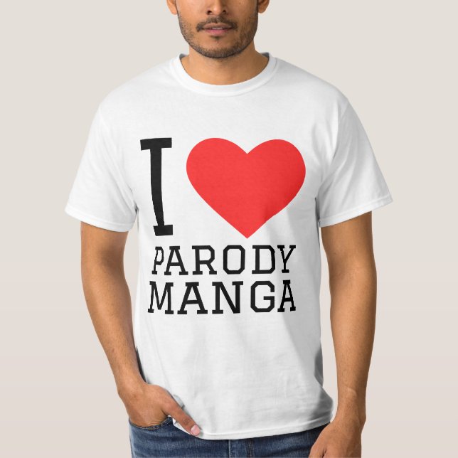 I kärlek parody manga t shirt (Framsida)