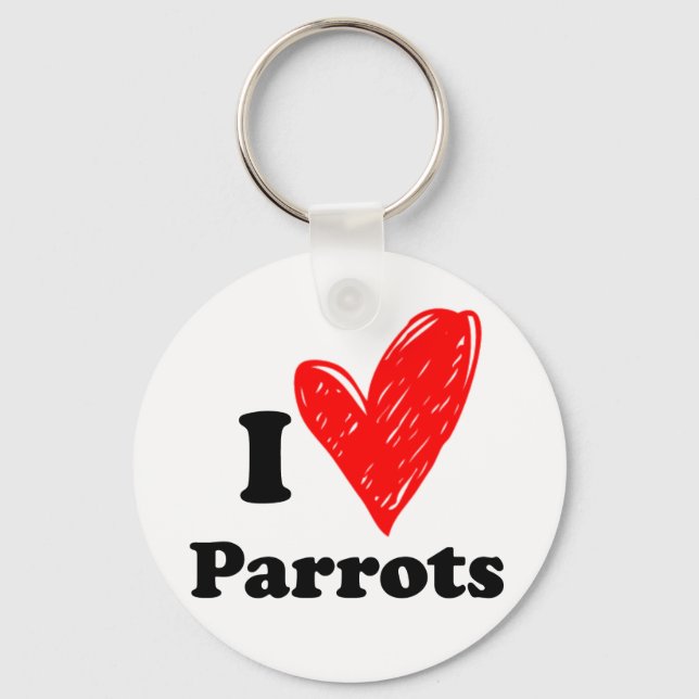 I kärlek Parrots Nyckelring (Framsida)