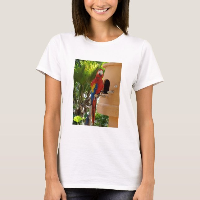 I Kärlek Parrots Tee Shirt (Framsida)