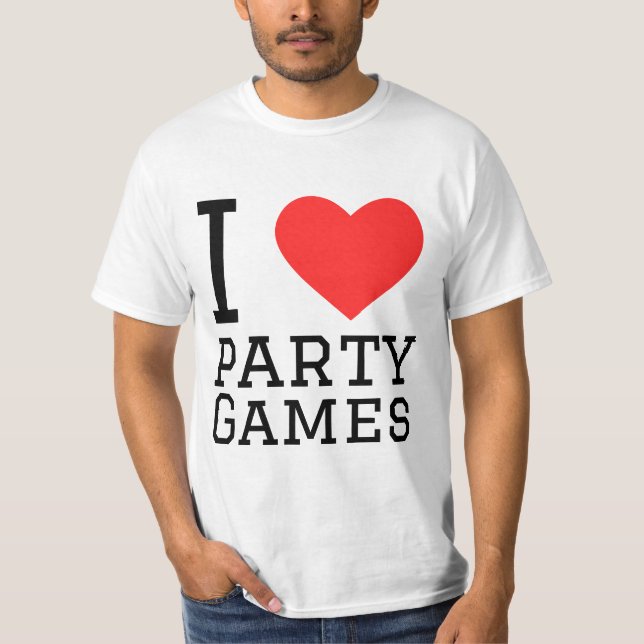 I kärlek party-spel t shirt (Framsida)