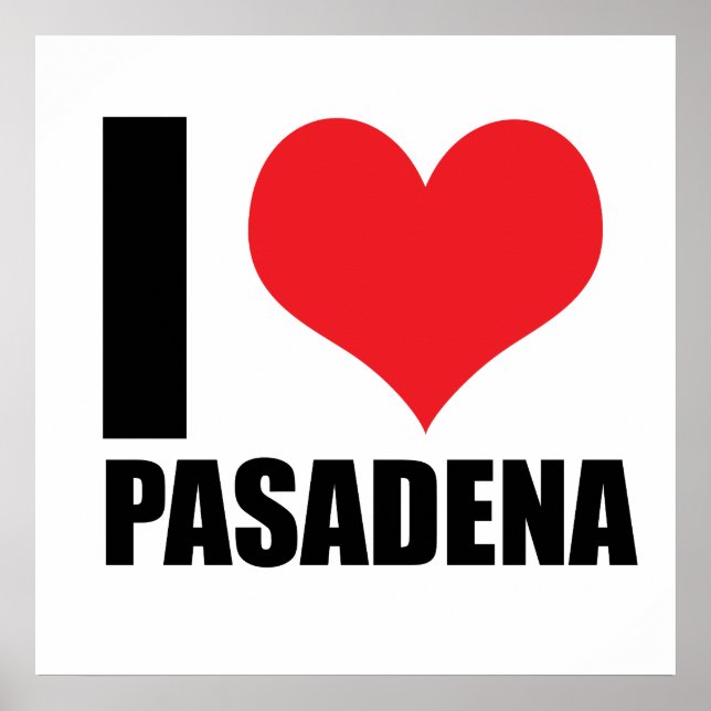 I kärlek Pasadena Poster (Framsidan)