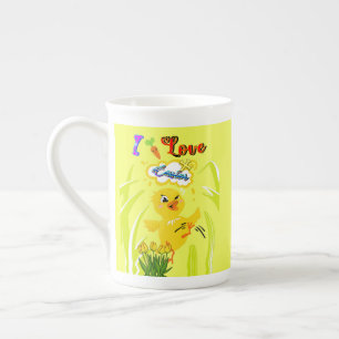 I KÄRLEK PÅSK BENPORSLIN MUGG