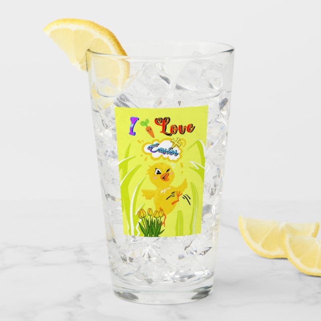 I KÄRLEK PÅSK GLASKOPP (Framsida Ice)