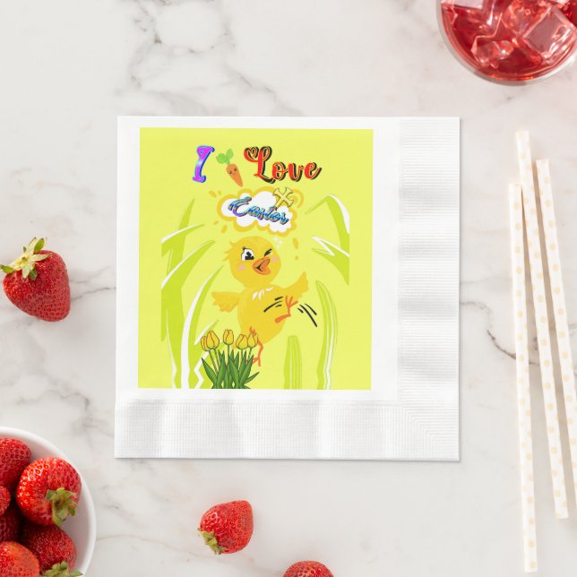 I KÄRLEK PÅSK PAPPERSSERVETT (Insitu)