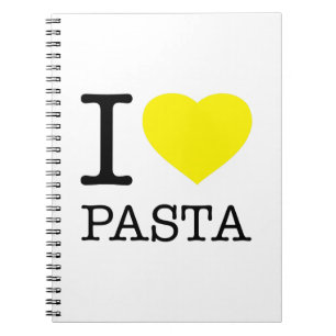 I KÄRLEK PASTA ANTECKNINGSBOK