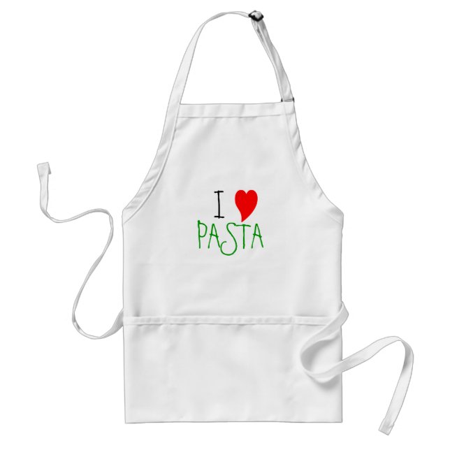 I Kärlek Pasta Heart Förkläde (Framsidan)