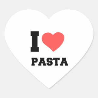 I KÄRLEK PASTA HJÄRTFORMAT KLISTERMÄRKE