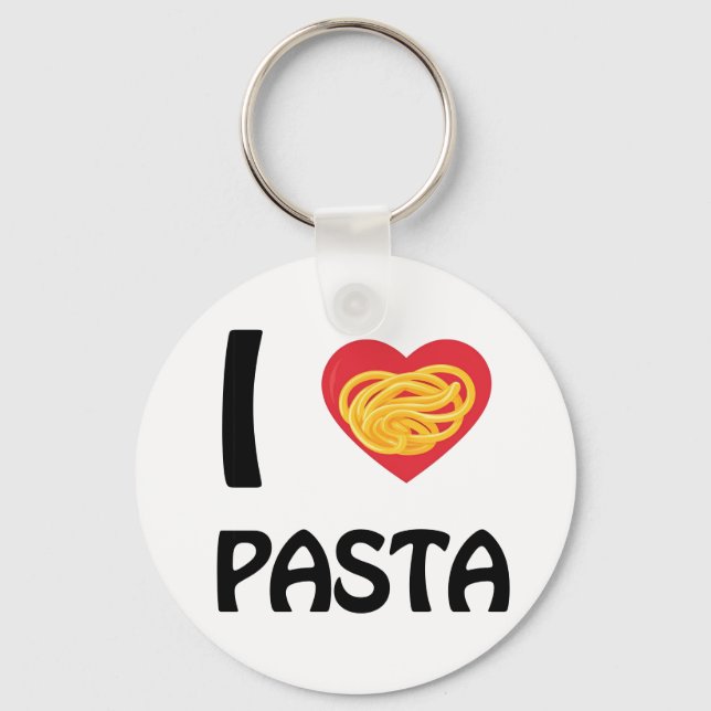 I kärlek Pasta Nyckelring (Framsida)