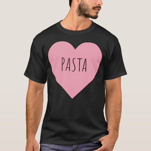I Kärlek Pasta T Shirt (Framsida)