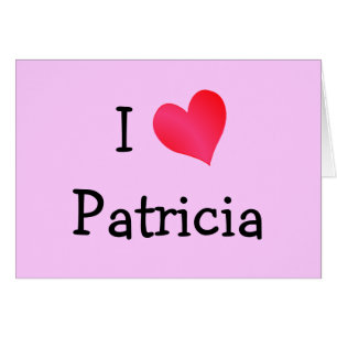 I Kärlek Patricia Hälsningskort