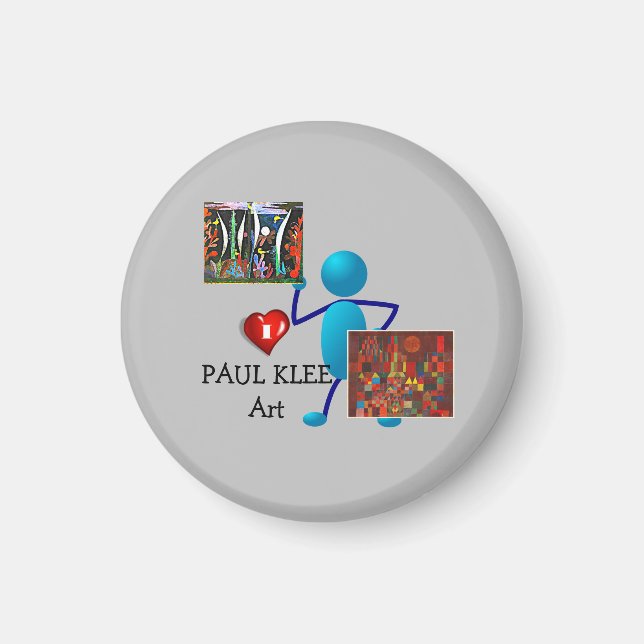 I Kärlek Paul Klee Art Magnet (Framsidan)