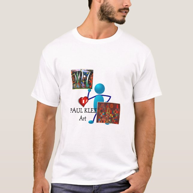 I Kärlek Paul Klee Art T Shirt (Framsida)