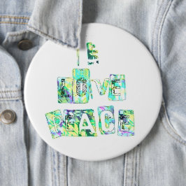 I Kärlek Peace Knapp