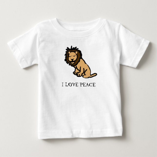 I Kärlek Peace T Shirt (Framsida)