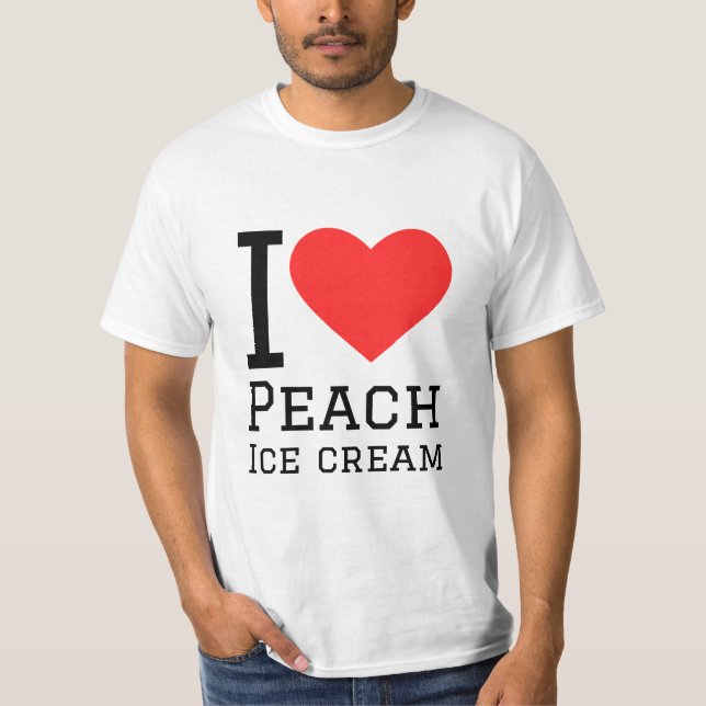 I kärlek peach glass t shirt (Framsida)