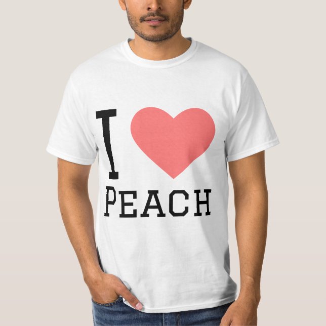 I kärlek peach t shirt (Framsida)