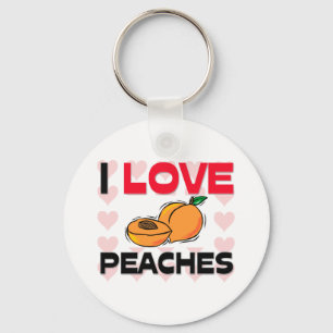 I Kärlek Peacher Nyckelring