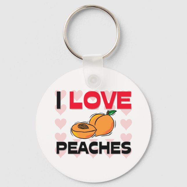 I Kärlek Peacher Nyckelring (Framsida)