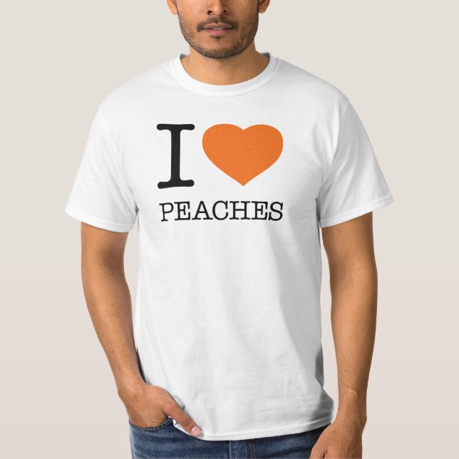 I KÄRLEK PEACHES T SHIRT (Framsida)