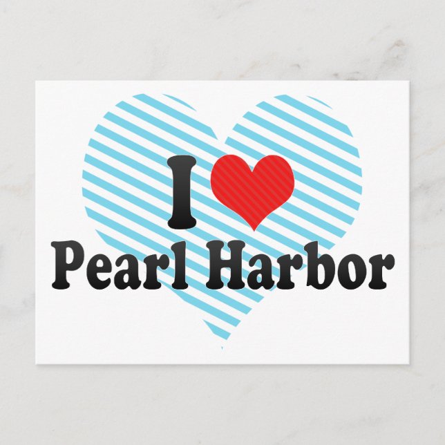 I Kärlek Pearl Harbour Vykort (Framsida)