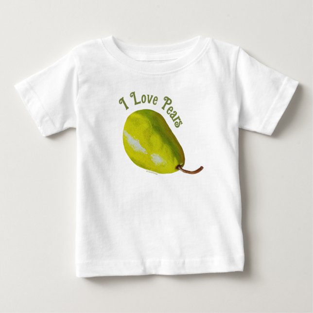 I kärlek Pears Baby T-Shirt (Framsida)
